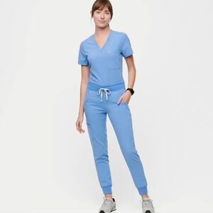 Figs Zamora Jogger Scrub Pants Women's Light Blue